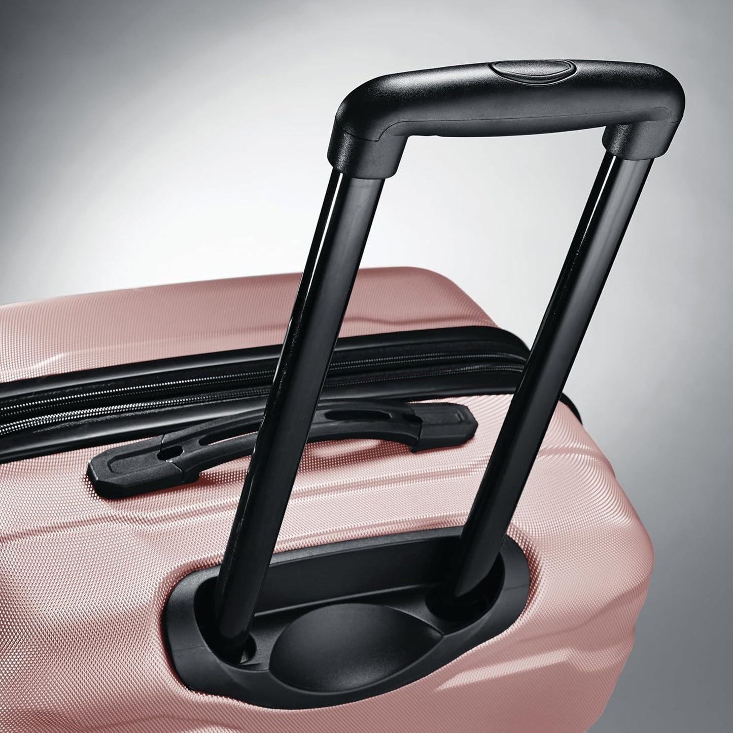 Samsonite Omni PC Hardside Expandable Luggage with Spinner Wheels, Checked-Large 28-Inch, Pink