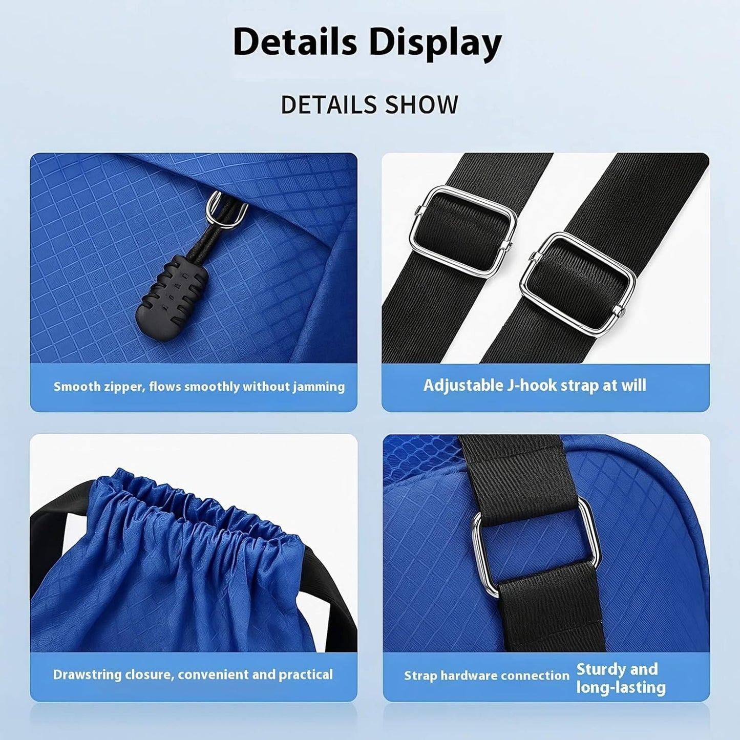 Drawstring Backpack Sports Small Gym Bag for Men Drawstring Bags Soccer Bag Water-Resistant String Backpack with Side Pocket Lightweight Black