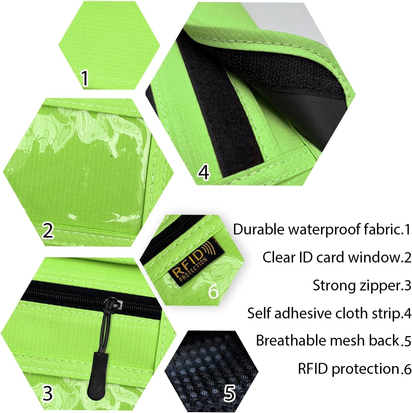 RFID Blocking Travel Neck Wallet Pouch and Passport Holder, Travel Neck Pouch Passport Holder for Women & Men - Green