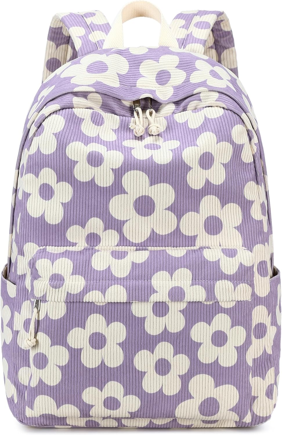 School Backpack for Teen Girls Bookbags Elementary High School Corduroy Laptop Bags Women Travel Daypacks