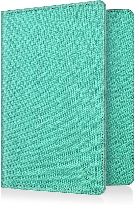 FINTIE Passport Holder, Slim Travel Wallet RFID Blocking Card Case Cover Passport Cover Protector Essentials with Credit Card Slots for Women/Men