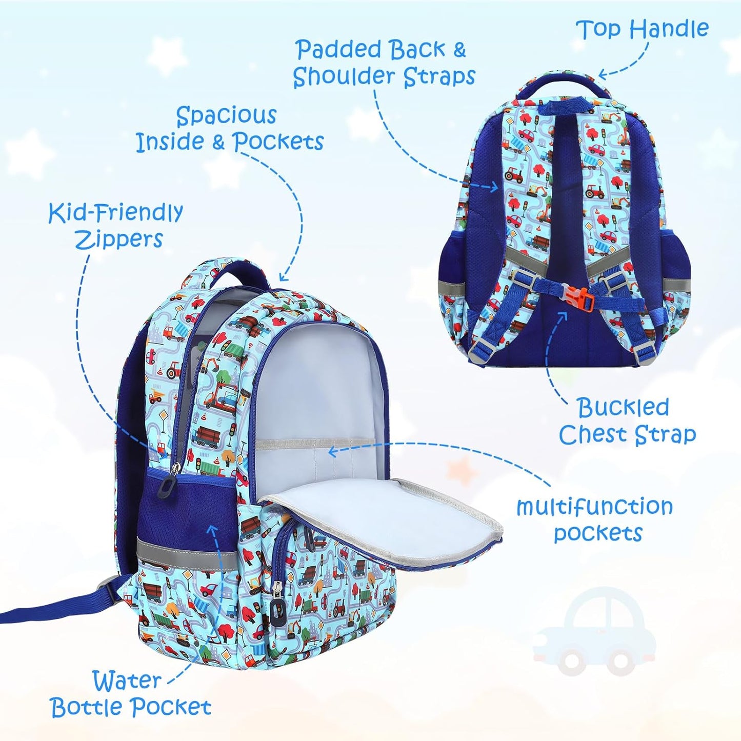 Kids Backpack for Boys Girls Children Bookbags for Preschool Elementary Middle School Lightweight Teen School Bags Backpacks