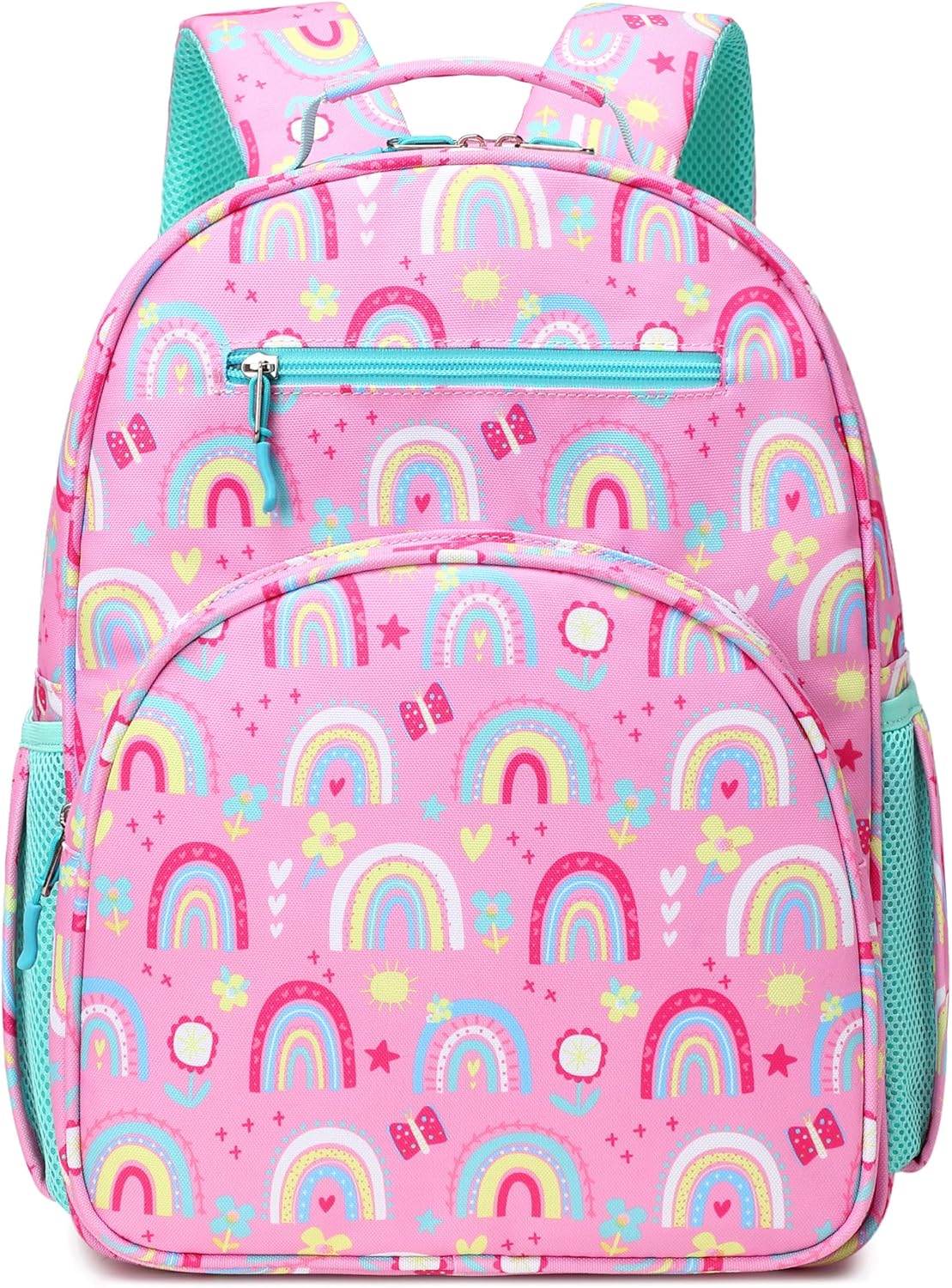 abshoo Cute Lightweight Kids Backpacks for Girls Kindergarten Elementary School Backpack for Girls ages 4-8 (Rainbow Pink)