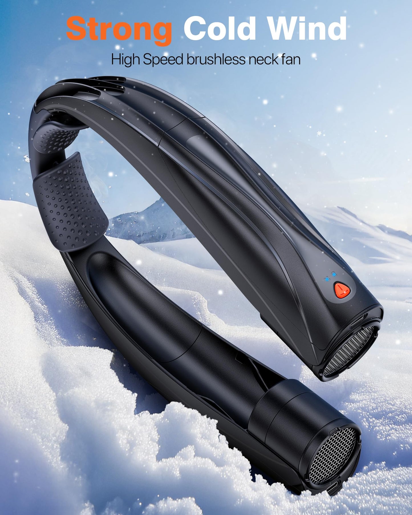 Vexolta Portable Neck Fan, 6000mAh Personal Fan, 360° Cooling Rechargeable Wearable Fan, 6 Speeds