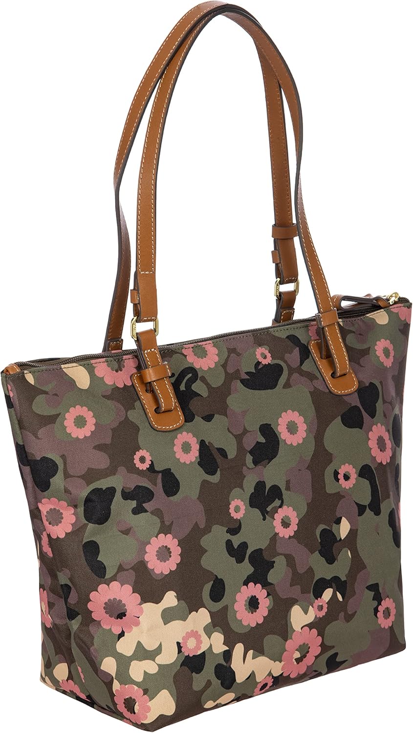 Bric's Sportina X-Bag - Large Tote Bag - 3-Way Shopper Shoulder Bag - Designer Handbag for Travel and Work, Camouflage