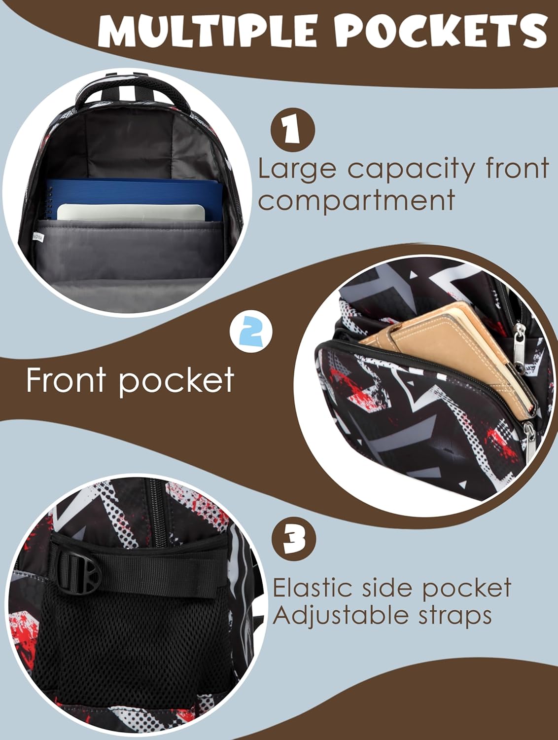 BLUEFAIRY Kids Backpacks for Boys Girls Elementary Primary Middle School Bookbags Back to School