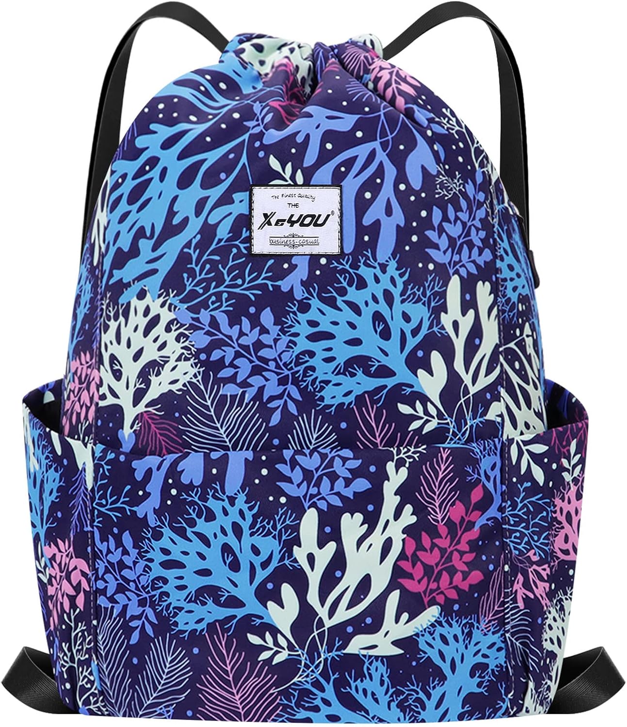 XEYOU Drawstring Sports Backpack Lightweight Gym Yoga Sackpack Shoulder Rucksack Casual Outdoor Daypack for Women and Men