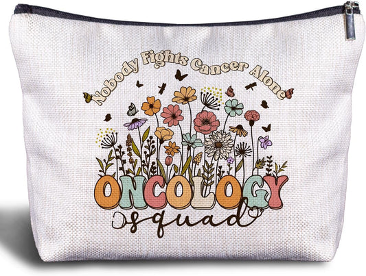 Oncology Nurse Gifts Makeup Bag - Thank You Gift for Oncology Nurse, Appreciation Gift for RN, Practitioner Nurse Week Gift, Graduation Gifts for Nurse Cosmetic Bag