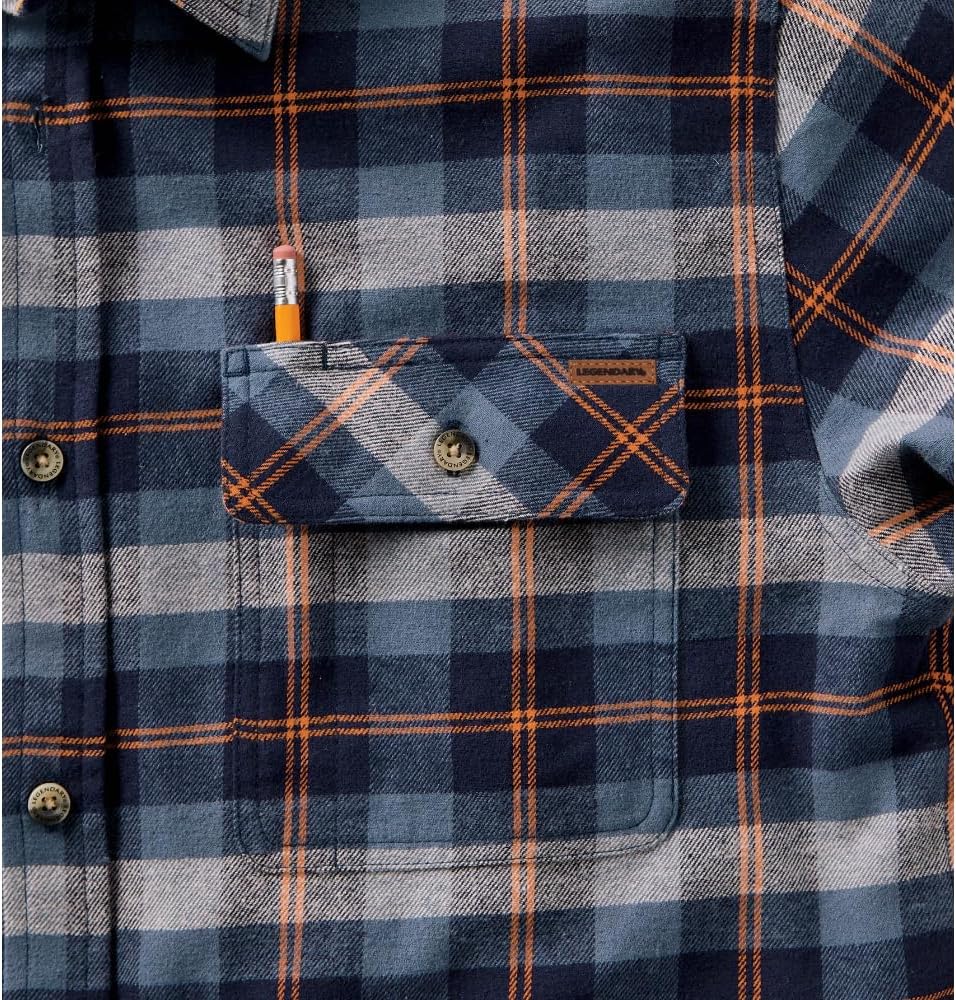 Legendary Whitetails Men's Flannel Shirt Long Sleeve Button Down 100% Cotton