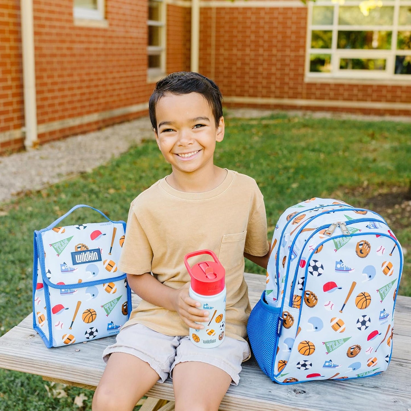 Wildkin 15-inch Kids Backpack – Durable, Padded, Adjustable for School & Travel - Game On