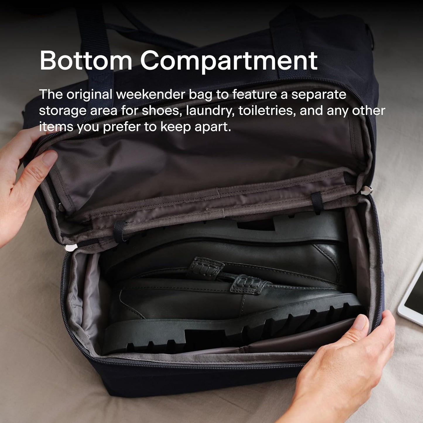 Lo & Sons Catalina Deluxe Tote - Spacious Travel & Everyday Bag With Shoe Compartment, Luggage Sleeve, Padded Strap