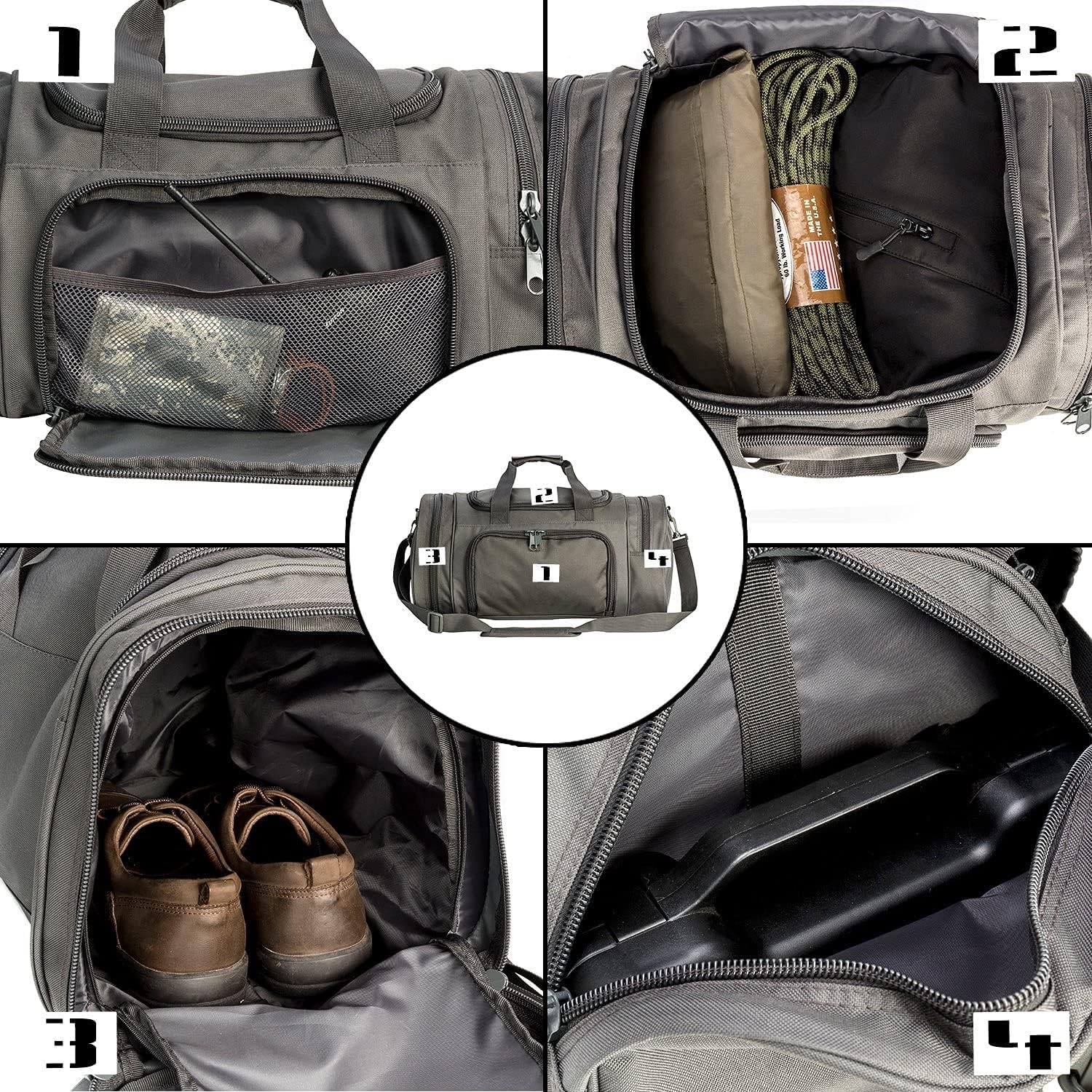 Gym Bag Duffle Bags for Men Women with Shoes Compartment Sport Weekend Travel Overnight Carry On