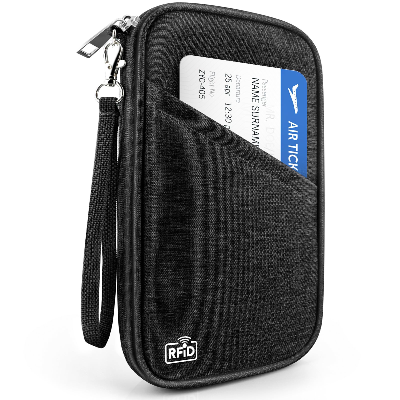 Passport Holder Family RFID Travel Document Organizer for Women Waterproof Passport Wallet Men