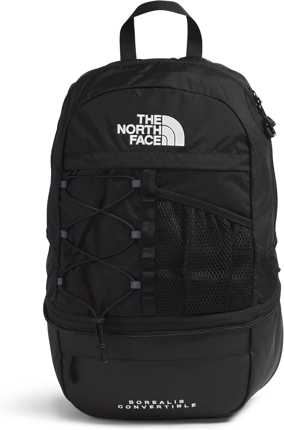 The North Face Borealis Convertible Pack | Commuter Laptop Backpack with Removable Lumbar Pack, Water Repellent Finish, TNF Black/TNF Black, One Size