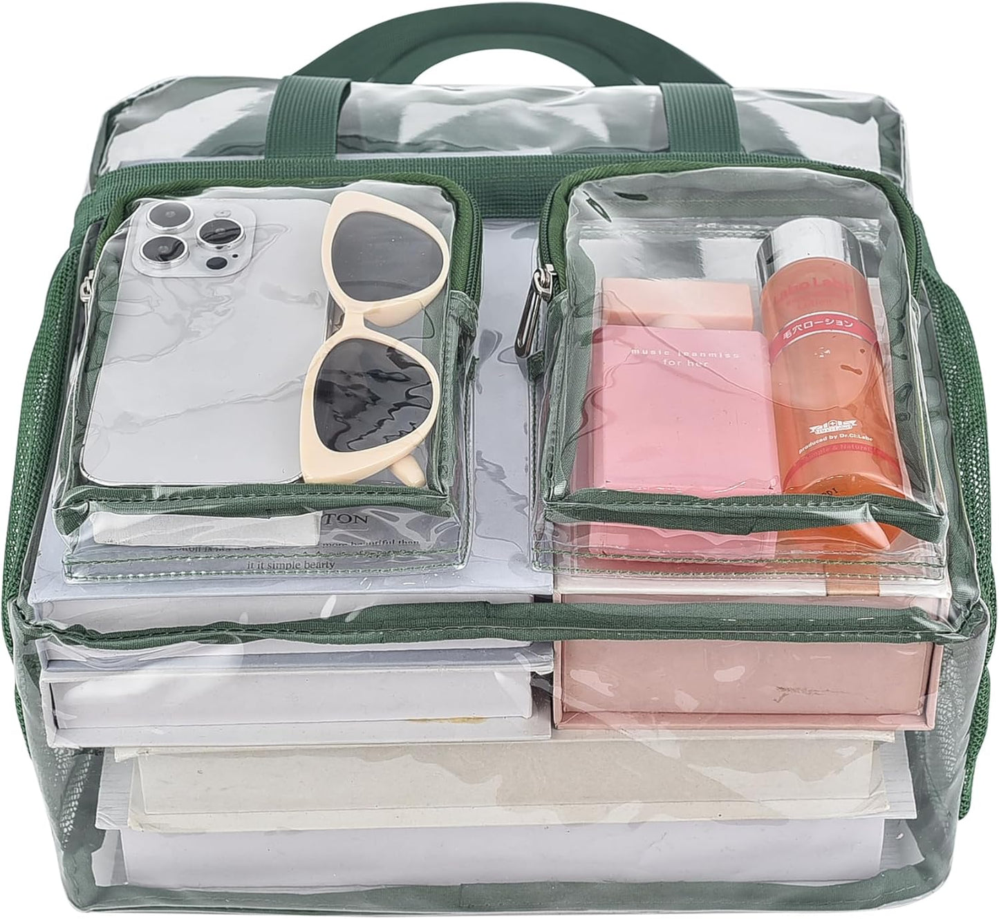 Oraben Clear Bag for Stadium Events 12x6x12 Clear Tote Bag for Women Transparent Lunch Bag for Work Sports Concert