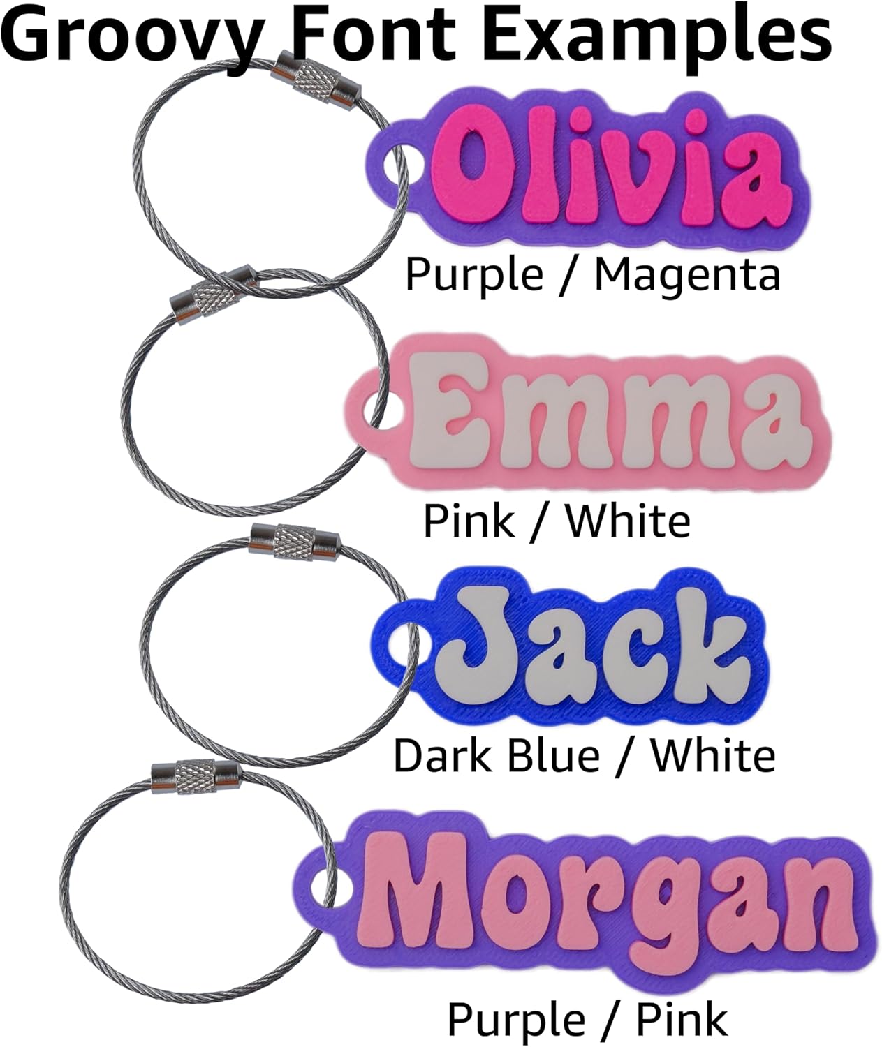 Custom Water Bottle and Bag Name Tag