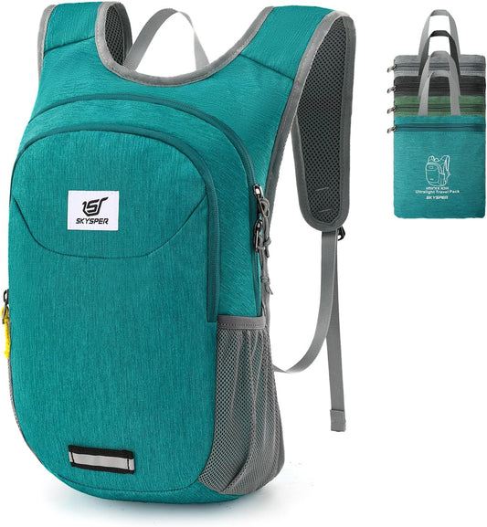 SKYSPER Small Hiking Backpack 10L Packable Lightweight Back Pack Foldable Travel Daypack for Women Men