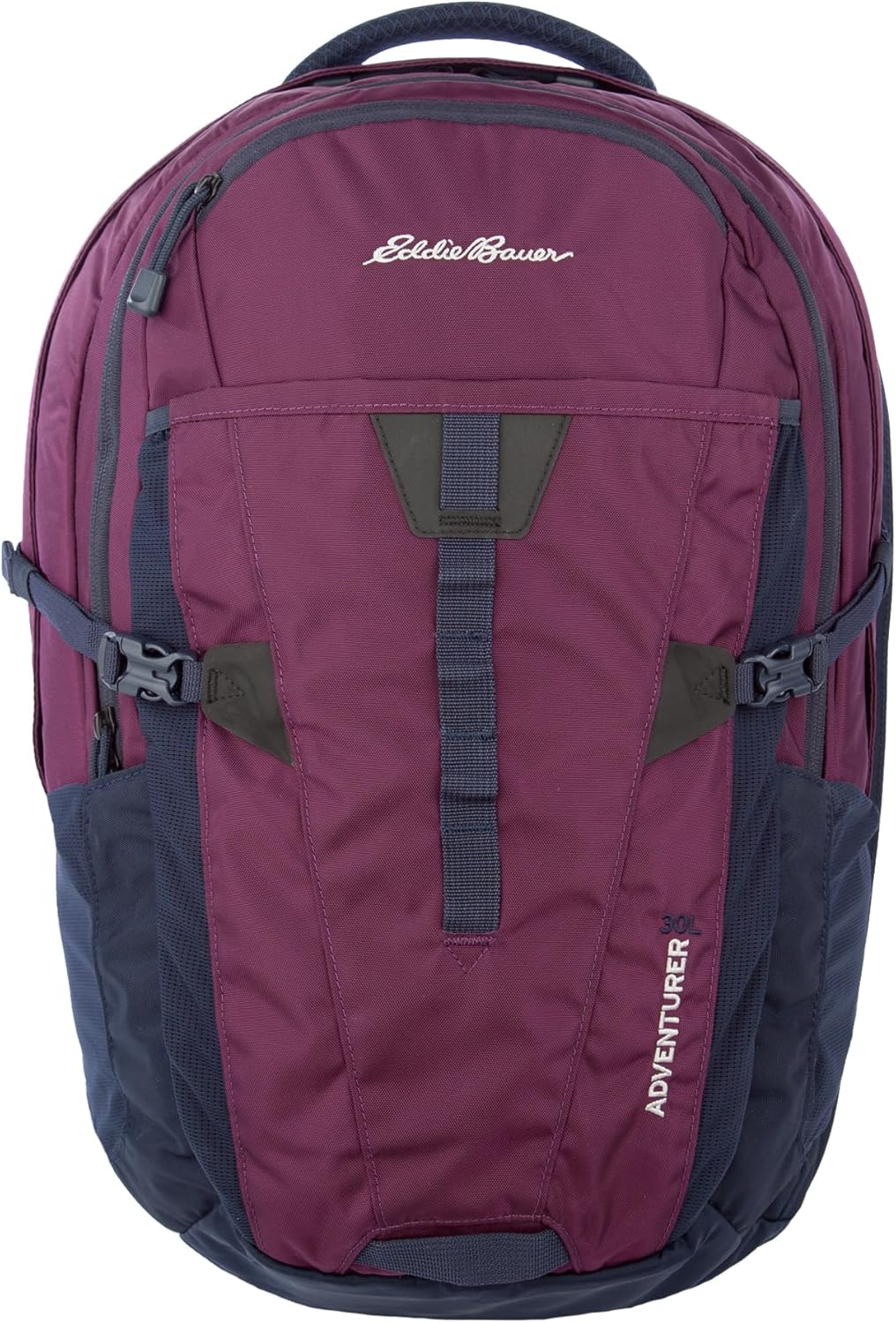 Eddie Bauer Adventurer Backpack with Organization Compartments and Hydration/Laptop Compatible Sleeve, Women's Adventurer - Dark Plum, 30L