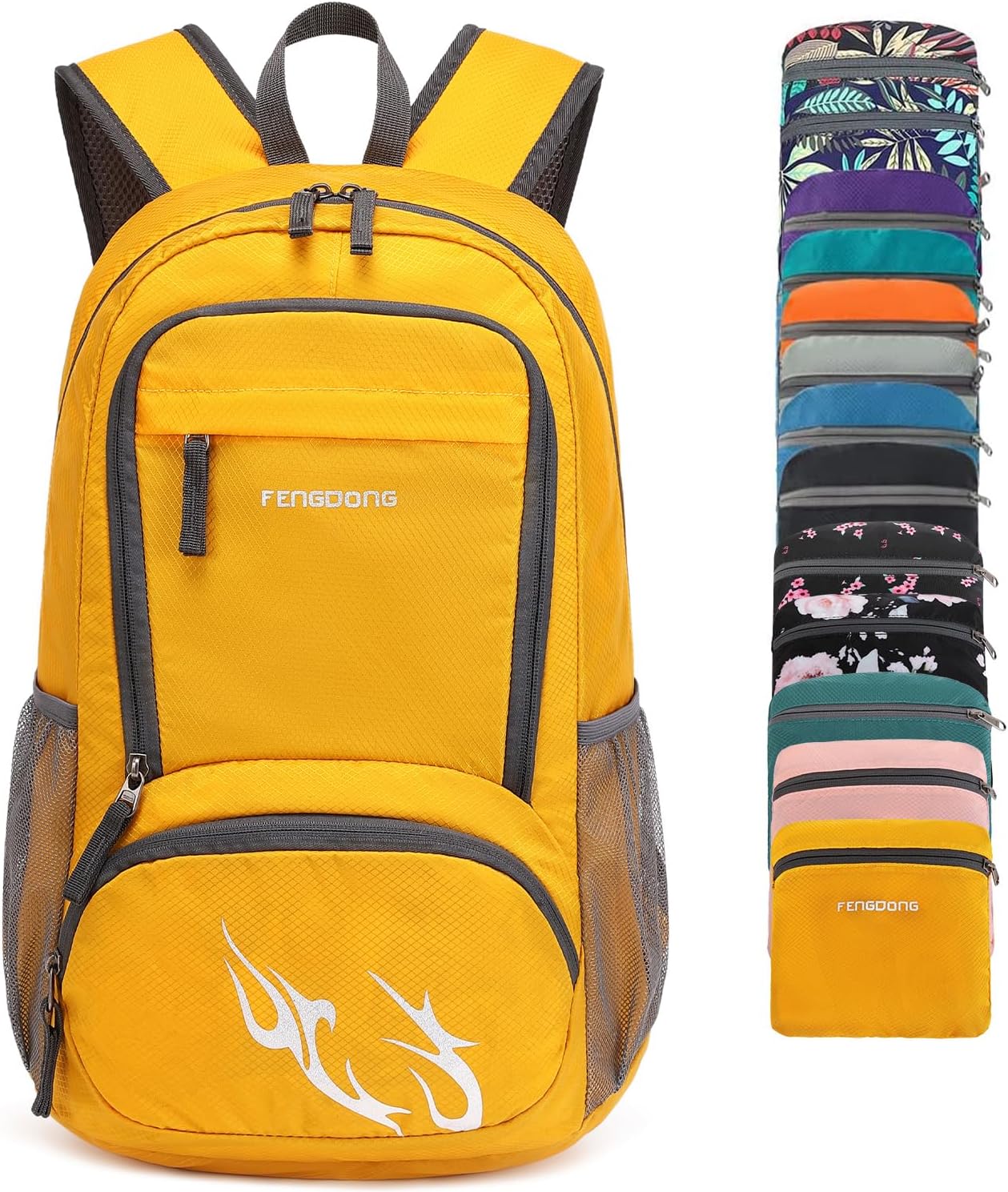 FENGDONG 35L Lightweight Foldable Waterproof Packable Travel Small Hiking Backpack Daypack for men women
