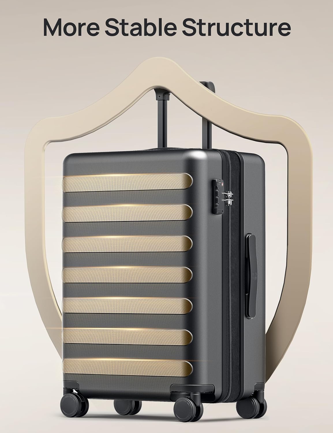 NINETYGO Carry On Luggage 22x14x9 Airline Approved, 20 Inch Luggage with Smooth Spinner Wheels