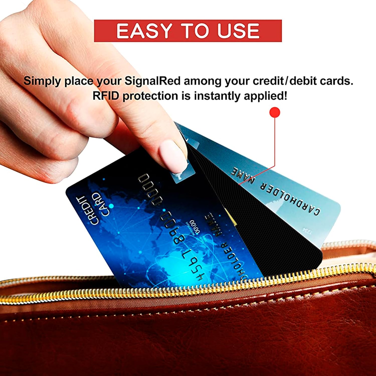 SaiTech IT 10 Pack RFID Blocking Card, One Card Protects Entire Wallet Purse, NFC Contactless Bank