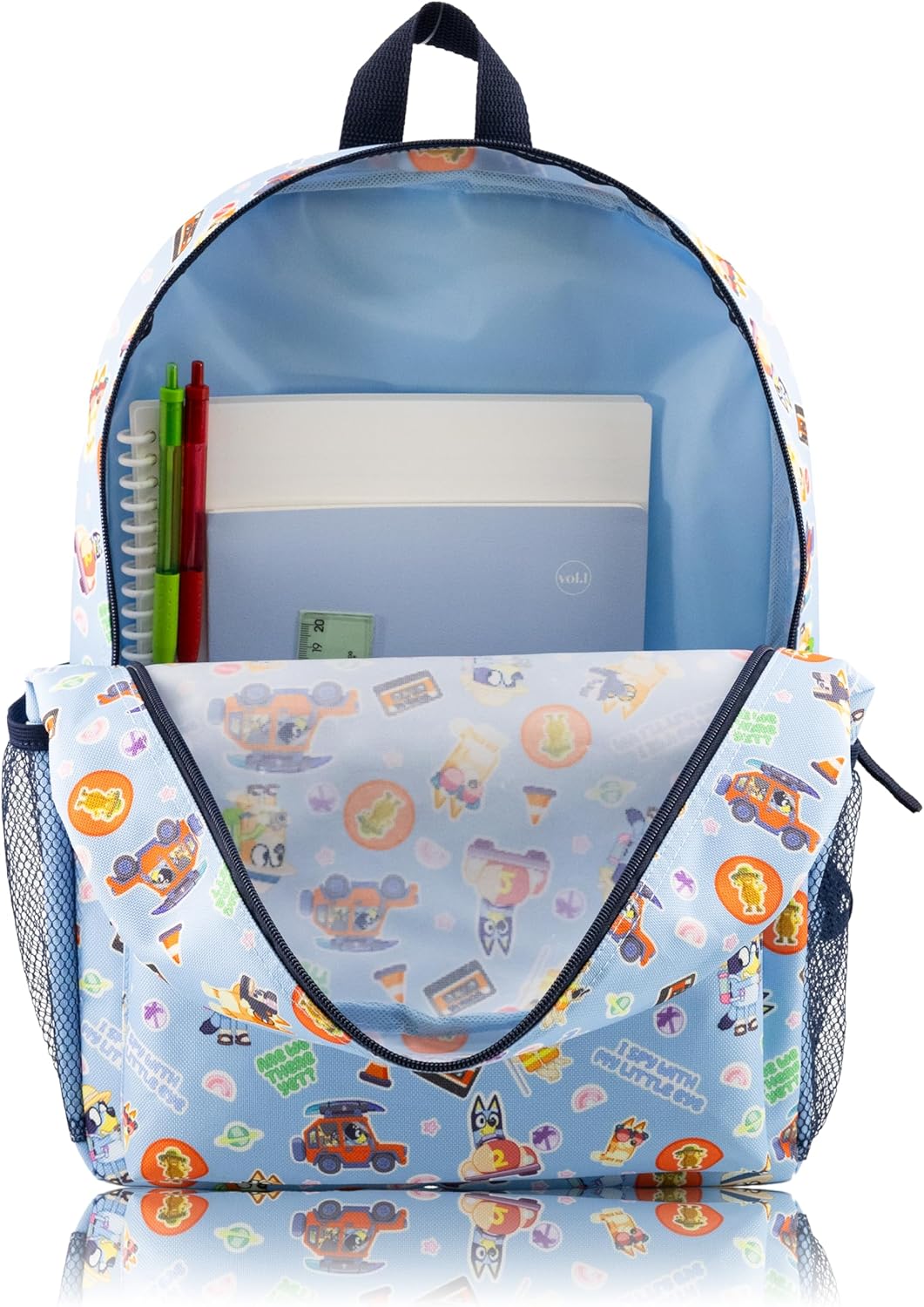 Bluey Backpack for Kids | Bluey Bookbag for Girls, Boys, Unisex School Bag | Toddler Travel Bag, Cute Lightweight Bag for School | Ages 3+