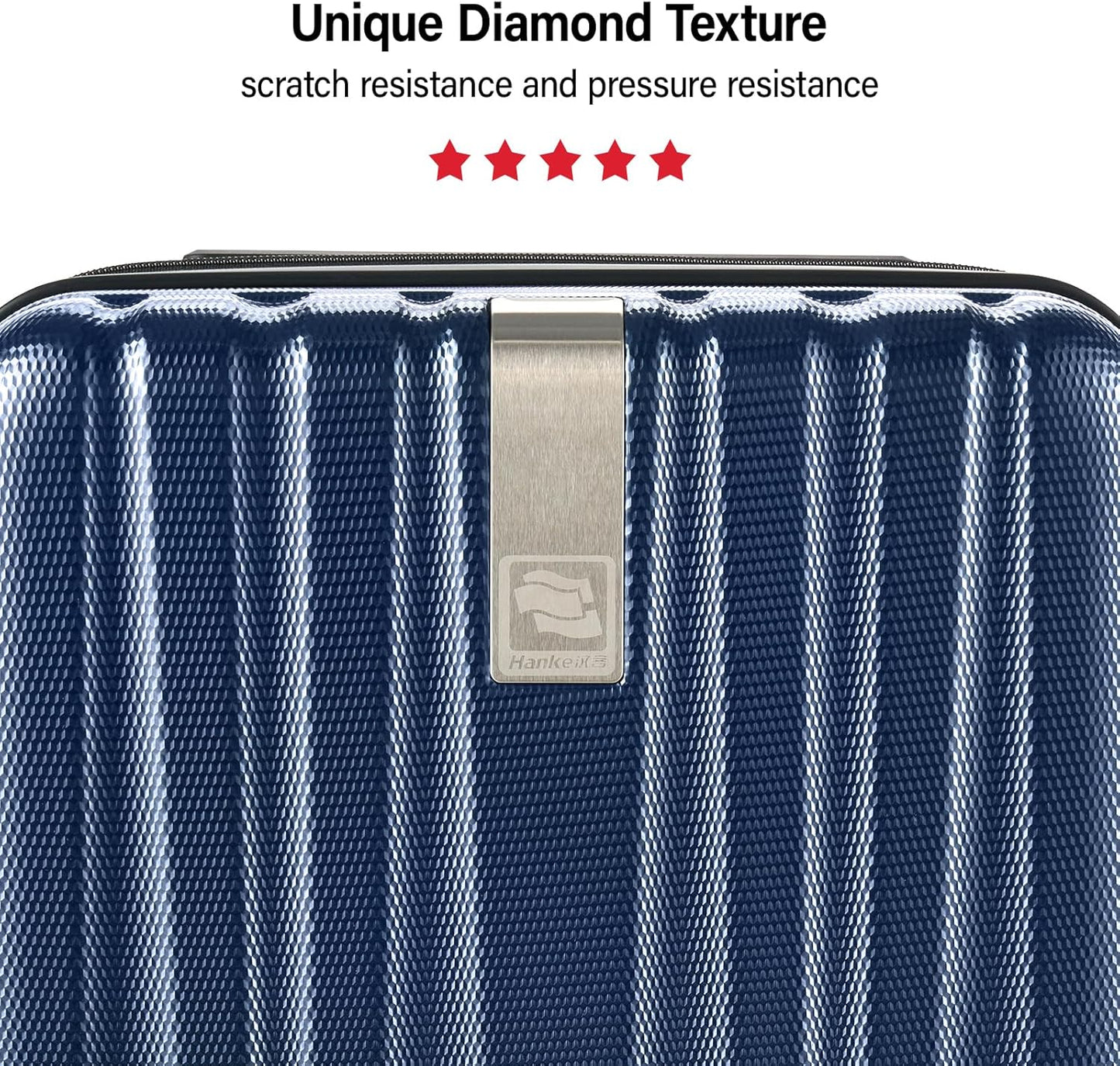 Hanke Hardshell Luggage Sets 2 Piece Extra Large Suitcases with Lock,28 Inch Luggage with Spinner Wheels, Travel Suitcase for Women Men 20 29Inch,Dark Blue