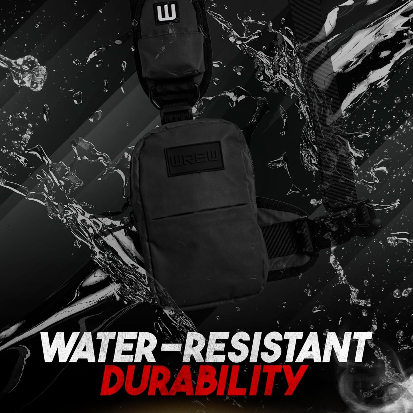 Small Sling Bag for Men-Cross body bag with Shoulder Straps,Mini Sling Crossbody bag for Women-Travel Backpack for Hiking,Daypack Multipurpose Over the Shoulder Chest Bags with Keyholder(Black)