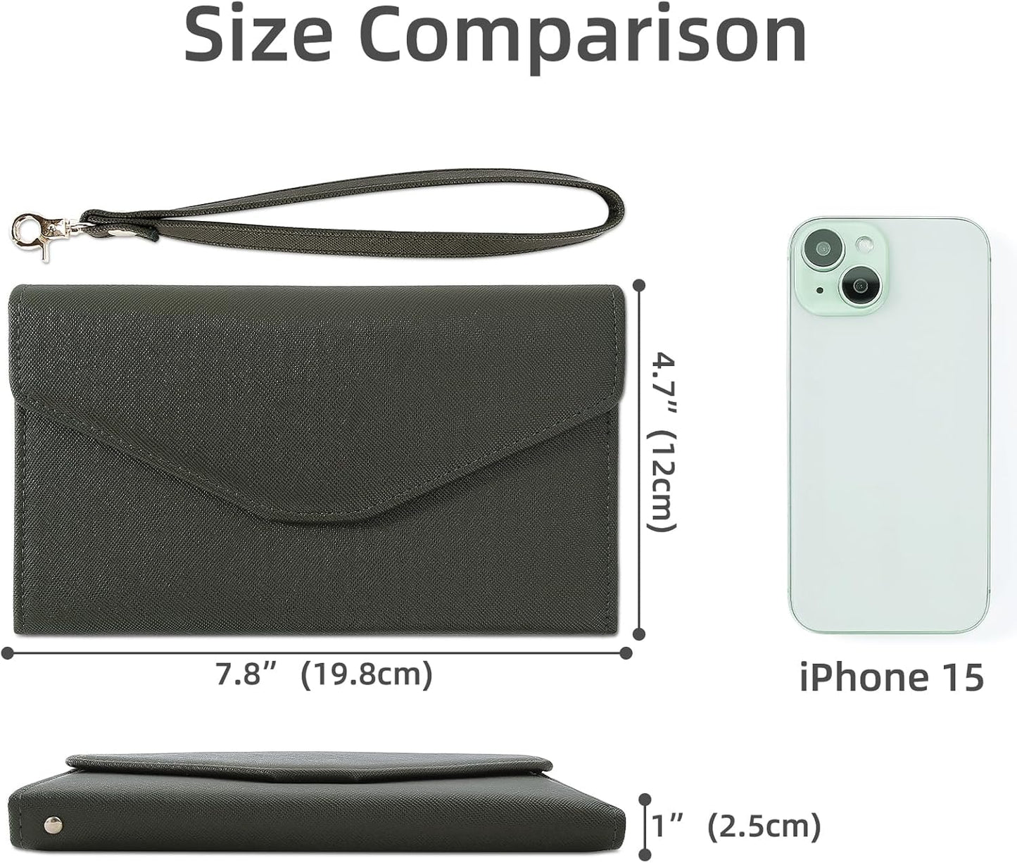 ZOPPEN Passport Holder Women Travel Wallet (Ver.5) for Women Rfid Blocking Passport Cover Case Document Organizer Wrist Strap