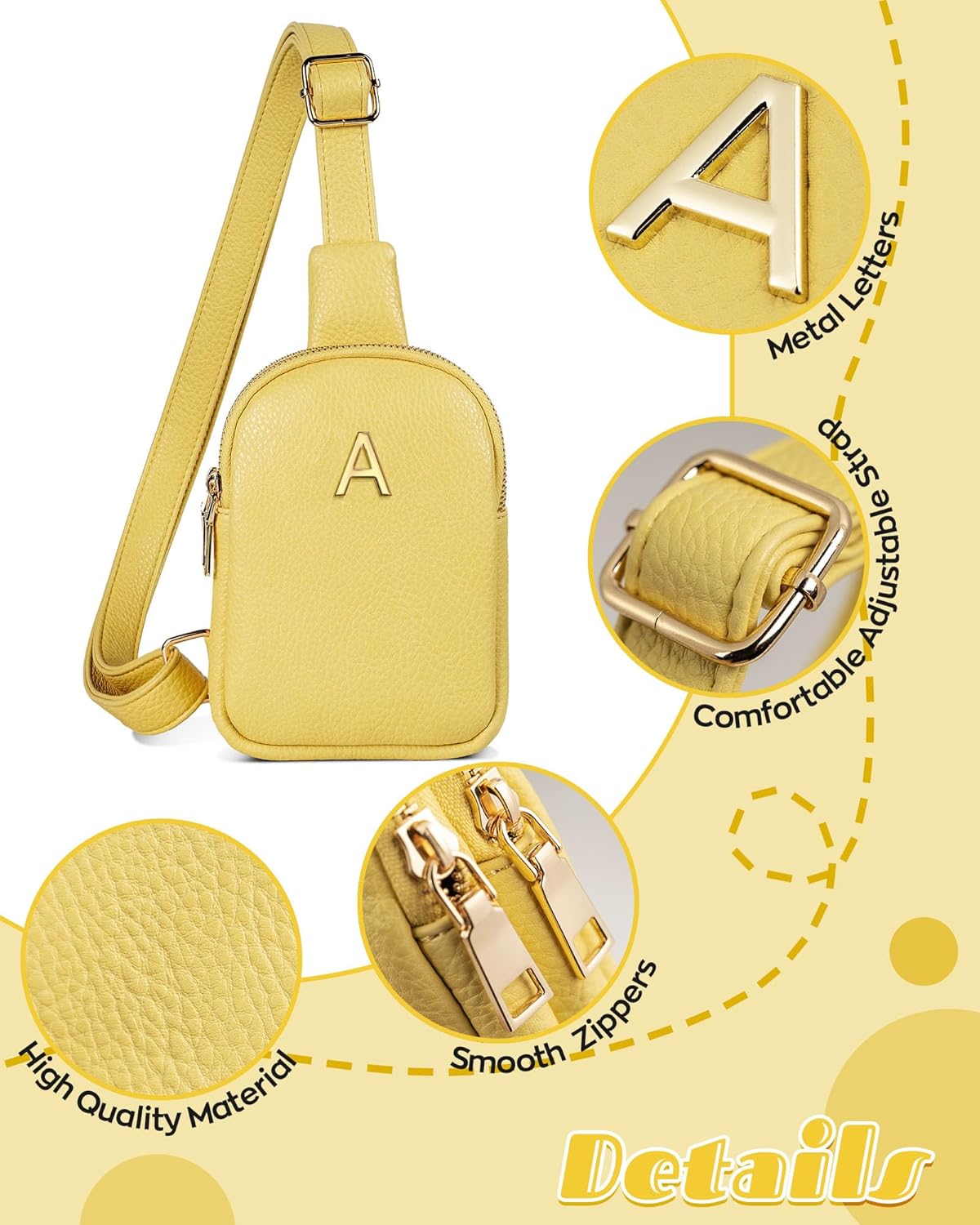 Gifts for 6 7 8 9 10 11 12 13 14 15 16 Years Old Girls, Initial Cell Phone Purse, Birthday Gifts, Small Cross Body Bag for Woman Teen Girls, Travel Crossbody Bags, Lightweight Daily Essentials
