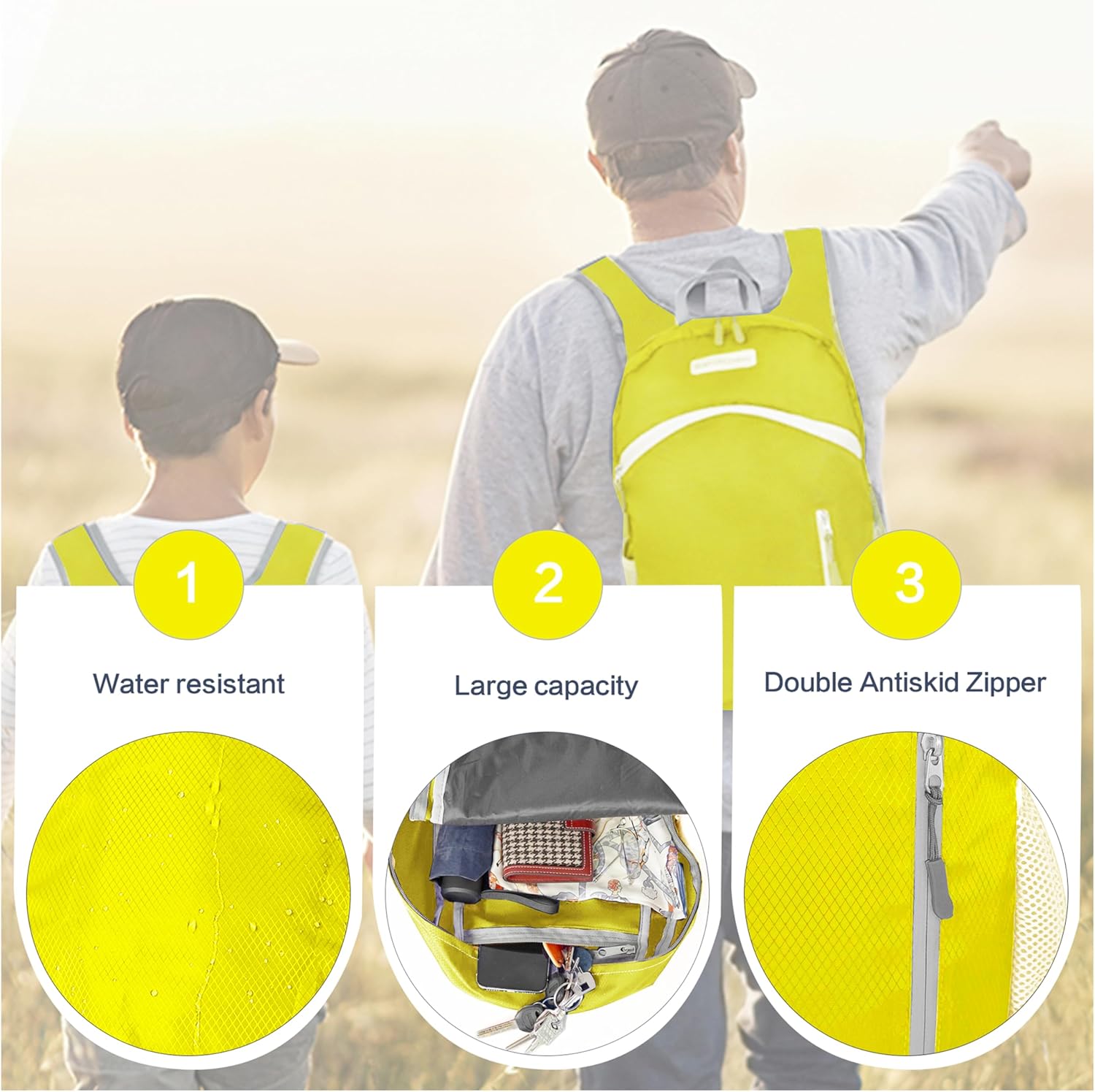 35L Foldable Waterproof Backpack For Outdoor Sports Travel Inside Wet Clothes Compartment Packable