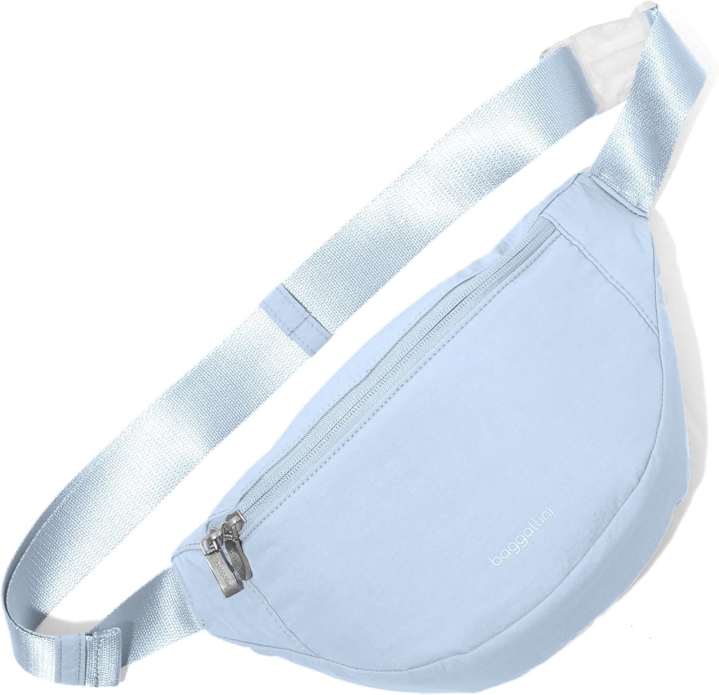 Baggallini Style Swift Belt Bag Sling Bag - Lightweight 12"x7" Crossbody Bag Fanny Pack Belt w/RFID and Adjustable Strap