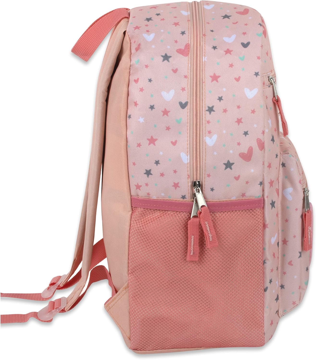 Trail maker 17” Kids Character School Backpacks Plush for Girls with Side Pockets, Padded Straps