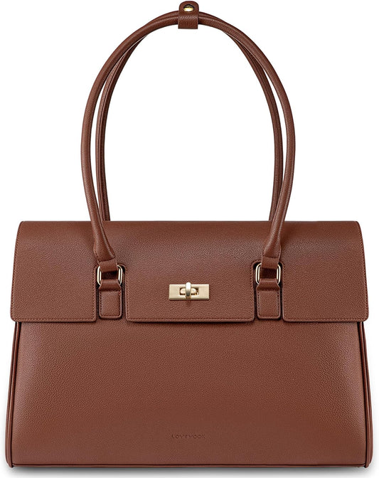 LOVEVOOK Laptop Bag for Women Work Tote Messenger Bag Waterproof Business Office Professional Handbag Shoulder Bag