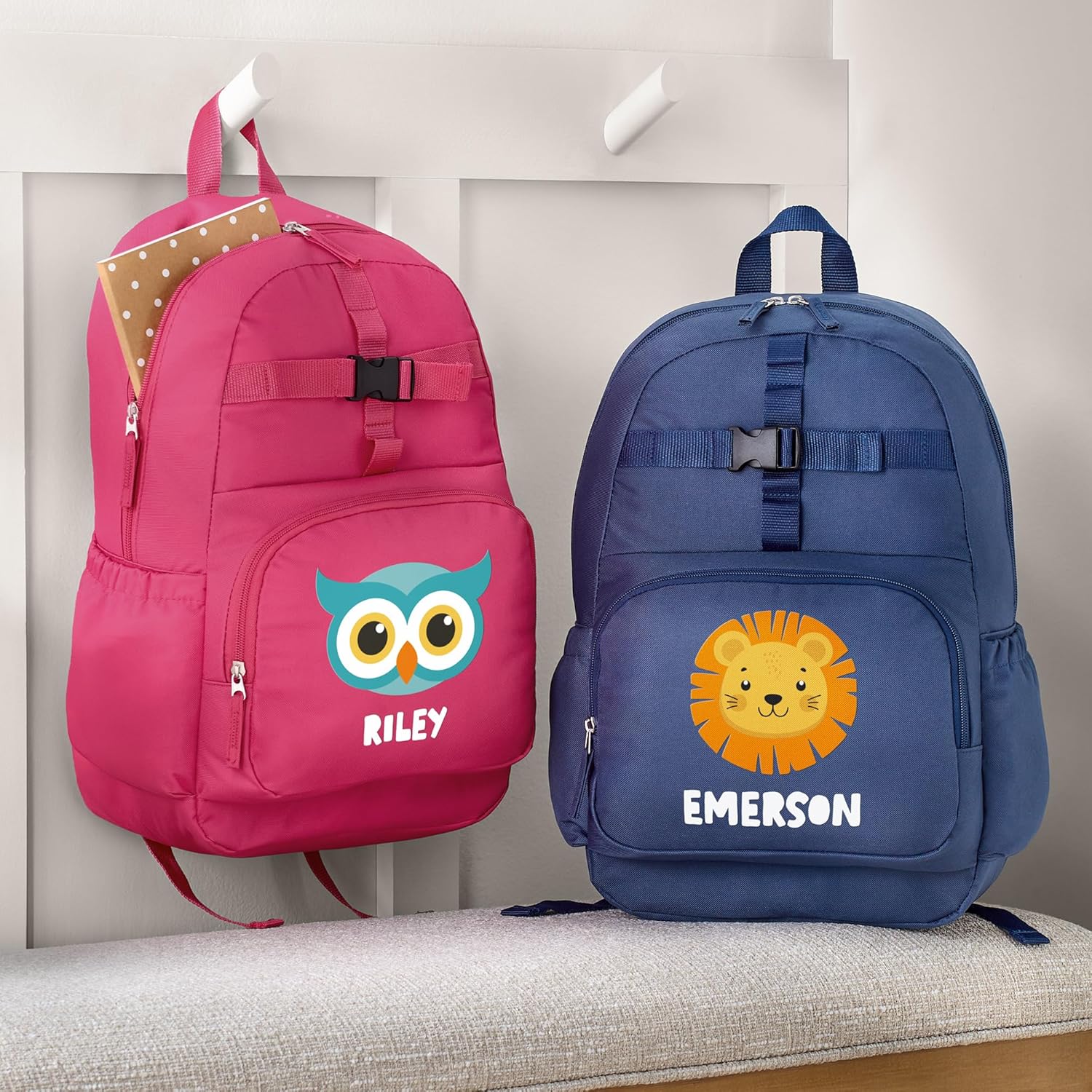 Let's Make Memories Personalized Kids Backpack - Backpack for School - For Animal Lovers - Back to