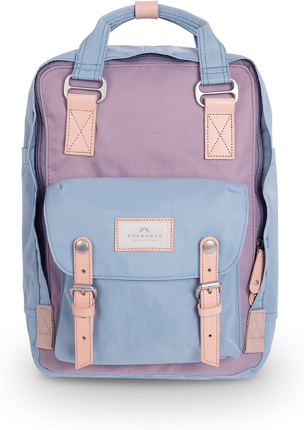 Doughnut Macaroon Multicolor 16L Travel Backpack Ladies College Lightweight Commuter Casual Daypacks Bag Backpack