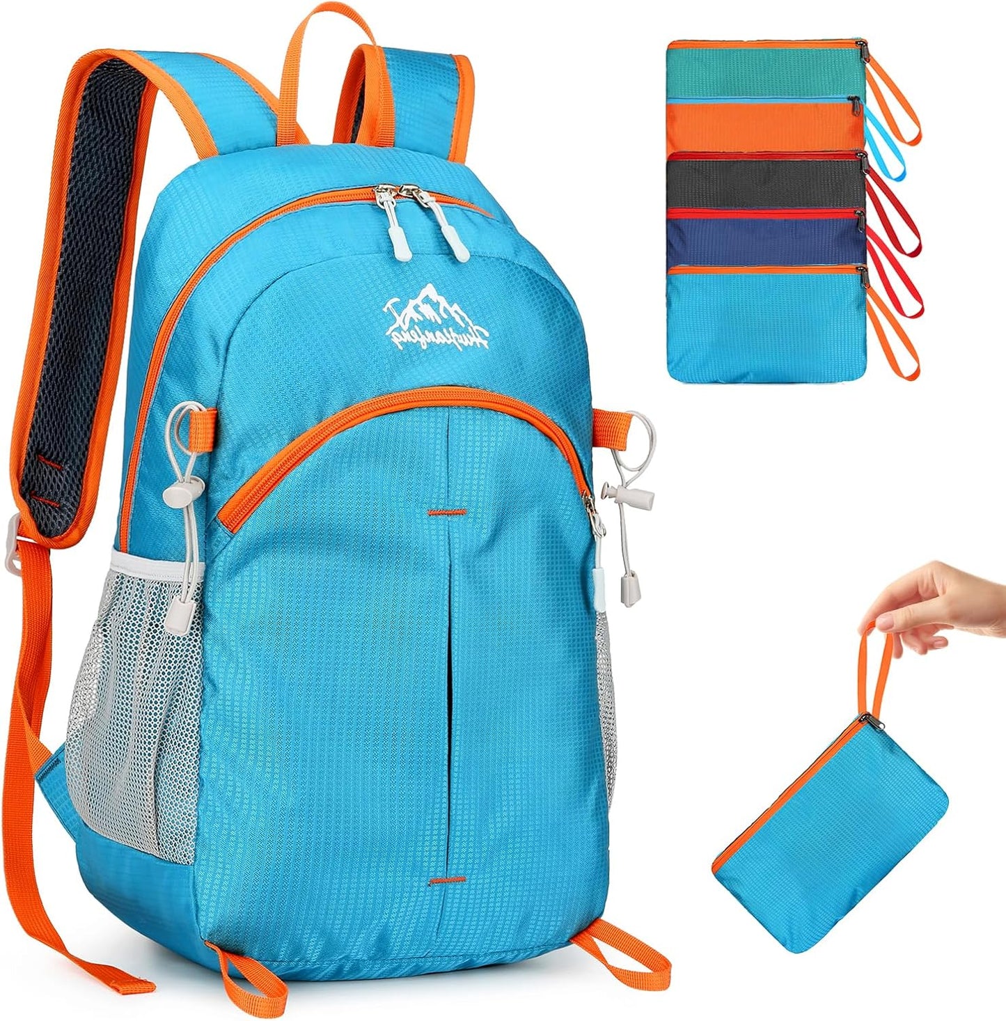 20L Small Hiking Backpack, Lightweight Foldable Daypack Water-resistant Travel Camping Packable Backpack