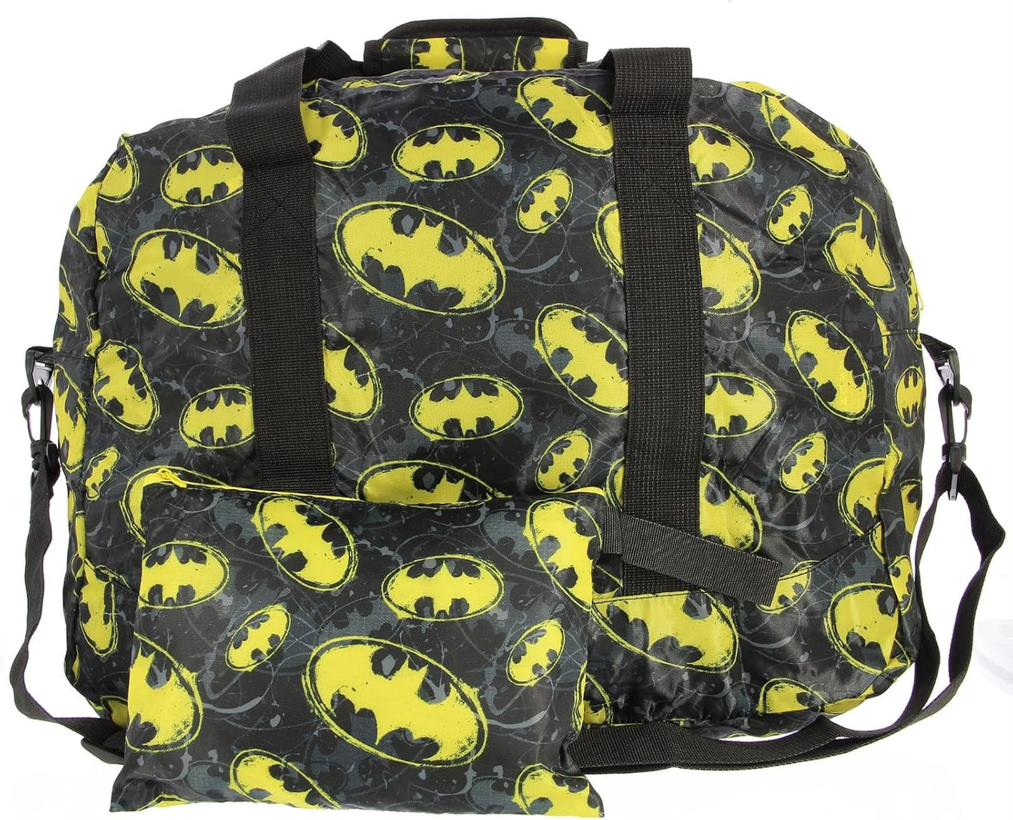 BT Man Duffle Bag with Pouch–Canvas Large Capacity Water-Resistant |Travel Gym & Sports Bag-Adjustable Strap Metal Swivel Hook & Shoe Compartment | Luggage Camping Birthday | Unisex Gift Men Women Kid