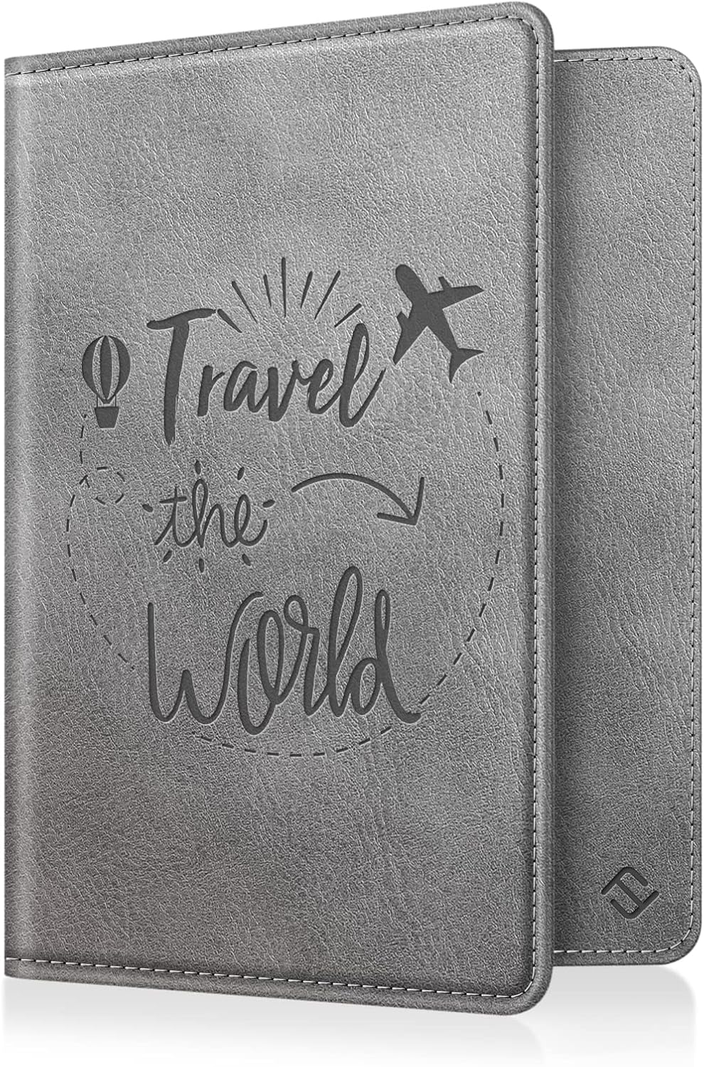 FINTIE Passport Holder, Slim Travel Wallet RFID Blocking Card Case Cover Passport Cover Protector Essentials with Credit Card Slots for Women/Men