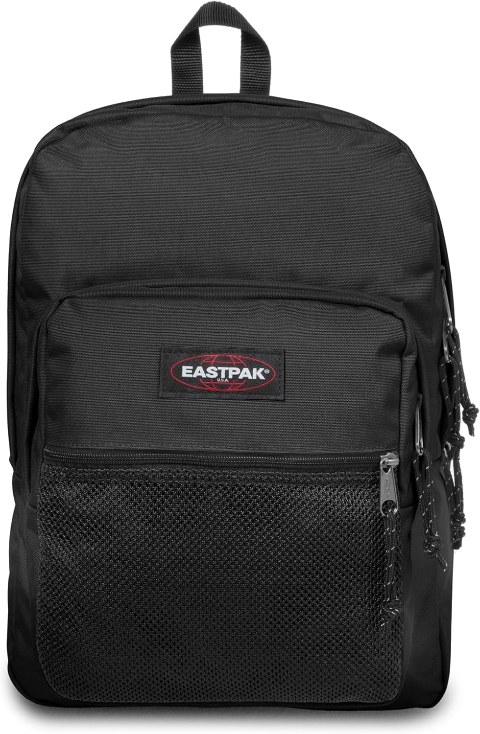 EASTPAK Pinnacle – 38L Everyday Backpack with Dual Compartments, Organizer Front Pocket, Quilted Back Panel & Shaped Shoulder Straps, Black