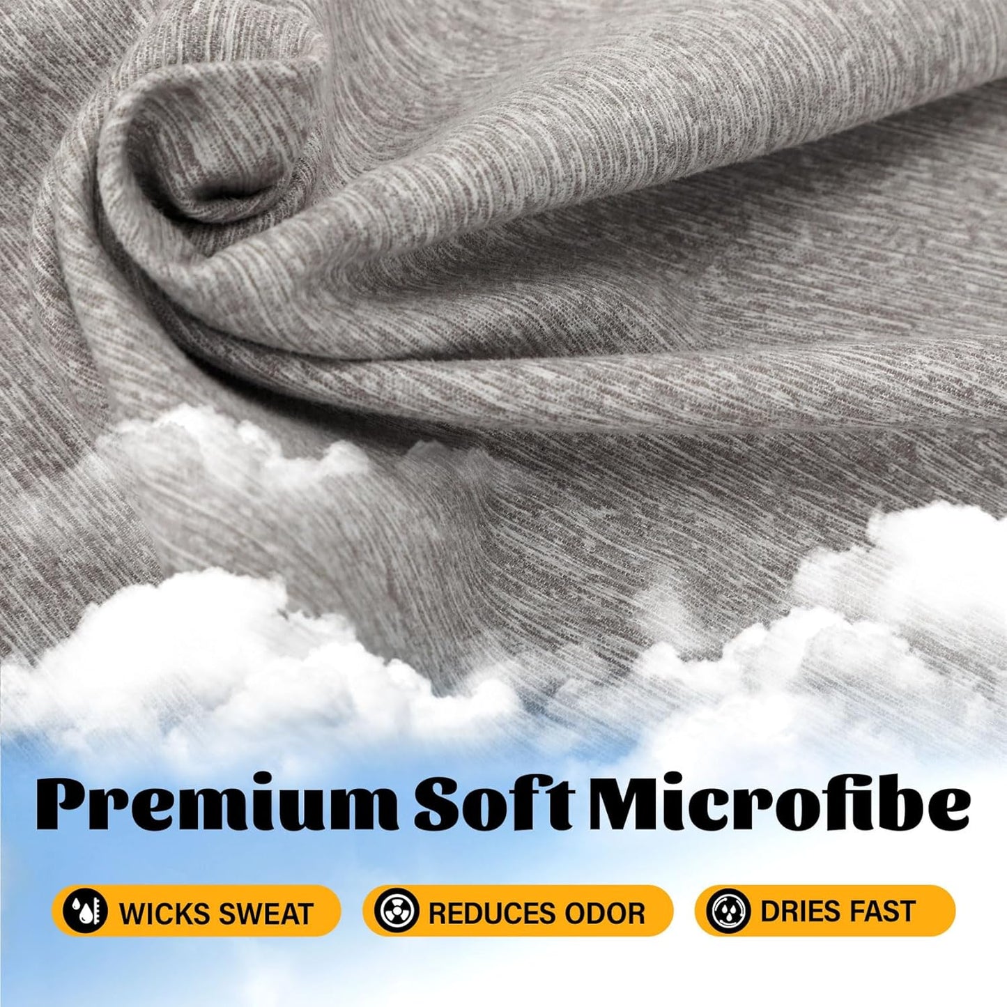6 Pack Gym Towels Microfiber Quick Dry Men Women Working Out Gear for Body Sweat Fitness Yoga