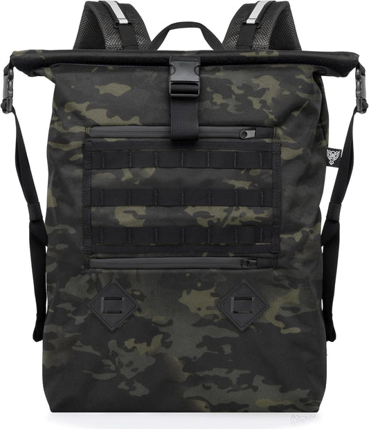 Xtreme Sight Line ~ AQUA RT ~ Large Water-Proof Faraday Backpack for Laptops, Tablets, and Mid-Size Electronics ~ Tracking/Hacking Defense ~ Midnight MultiCam