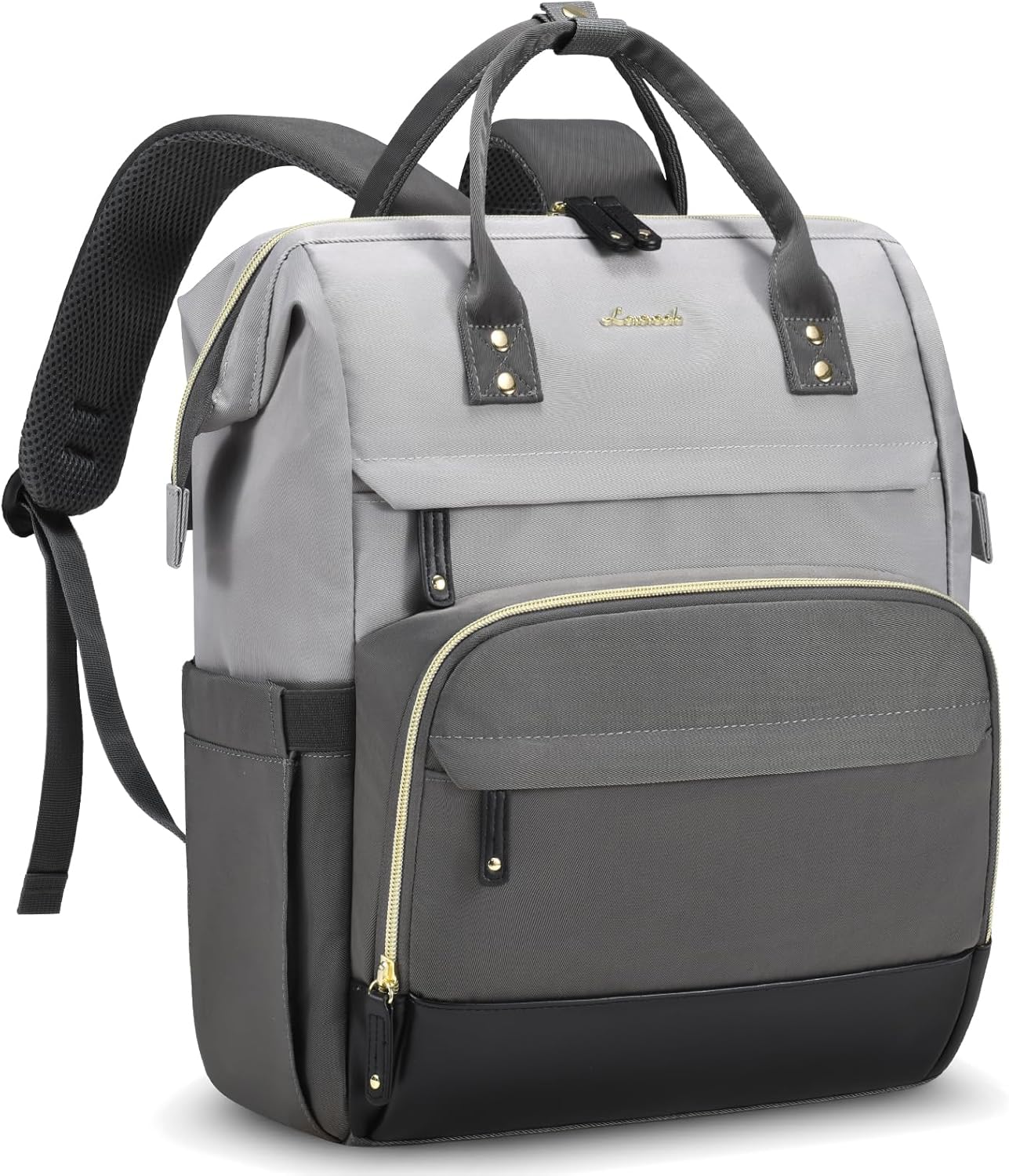 LOVEVOOK Laptop Backpack for Women, 17 Inch Work Business Backpacks Purse With Large Capacity, Waterproof Nurse Bag College Bookbag for School, Waterproof Casual Daypack for Travel