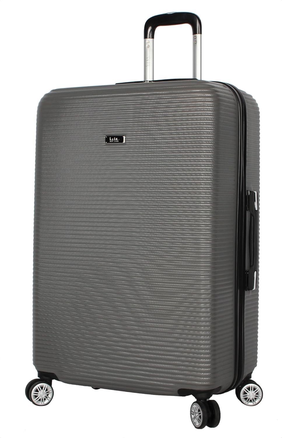 Nicole Miller New York Bernice Collection Hardside 24" Luggage Spinner (24in, Bernice Charcoal)