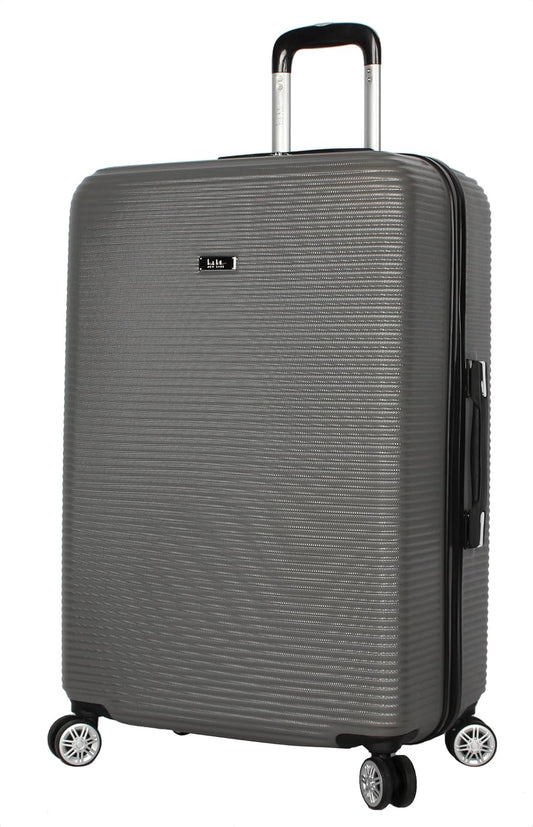 Nicole Miller New York Bernice Collection Hardside 24" Luggage Spinner (24in, Bernice Charcoal)