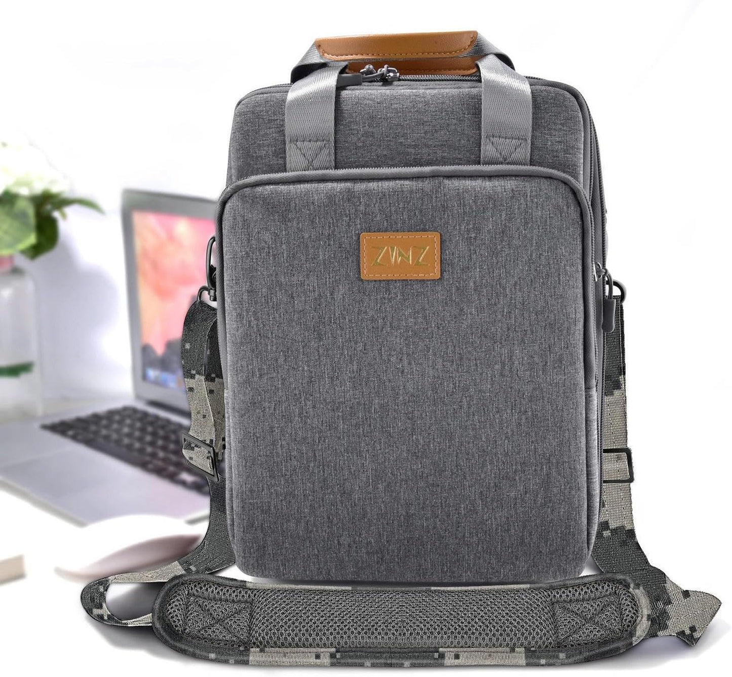 ZINZ Shoulder Strap 58" Ultra-Thick Fixed Padded and Adjustable Buckles Crossbody Strap for Briefcase Laptop Bag Luggage