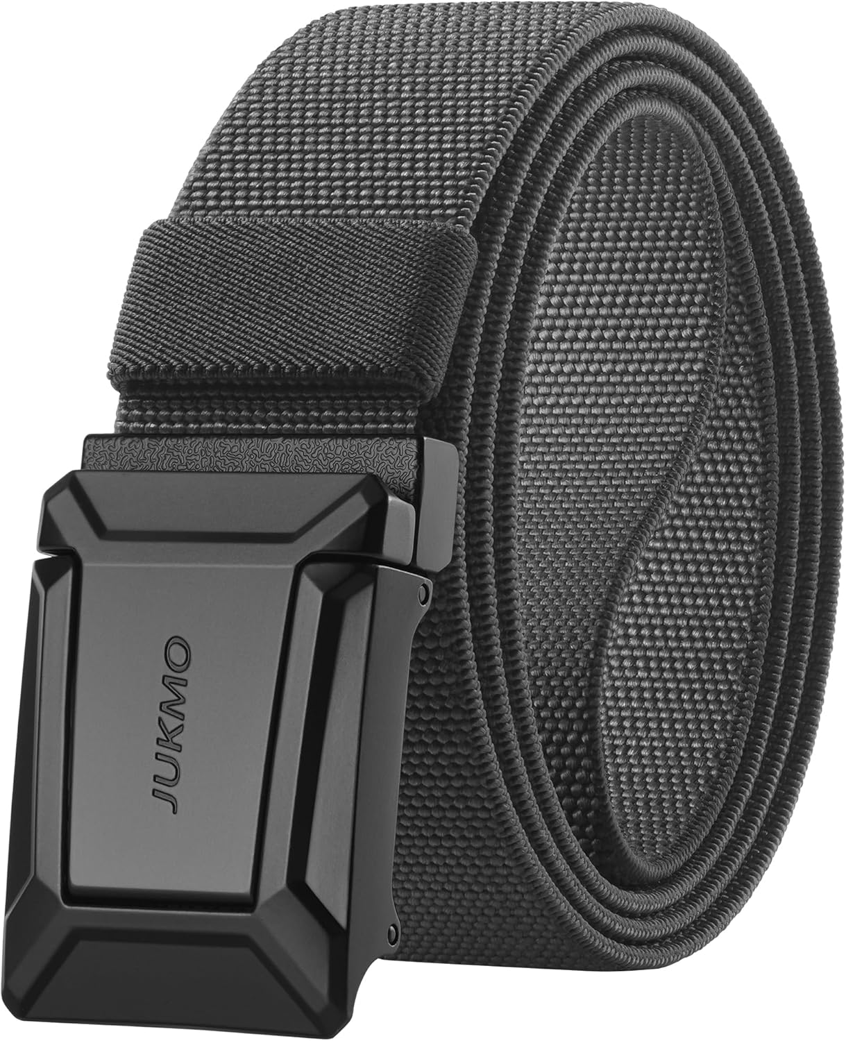 JUKMO Stretch Tactical Belt for Men, Military Work Rigger Hiking 1.5" Elastic Nylon Web Ratchet