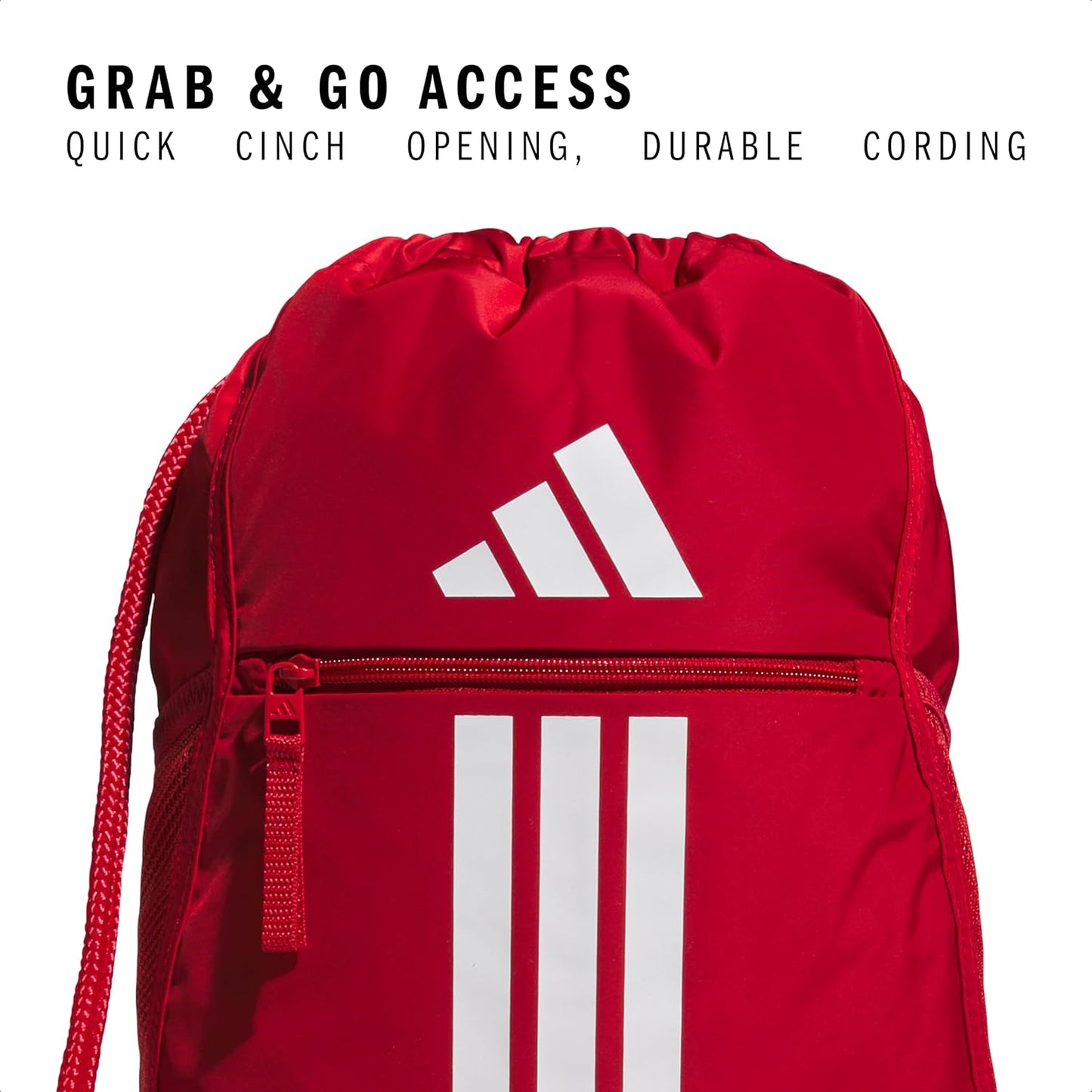 adidas Alliance Sackpack – Drawstring Backpack Small Bag for Men and Women