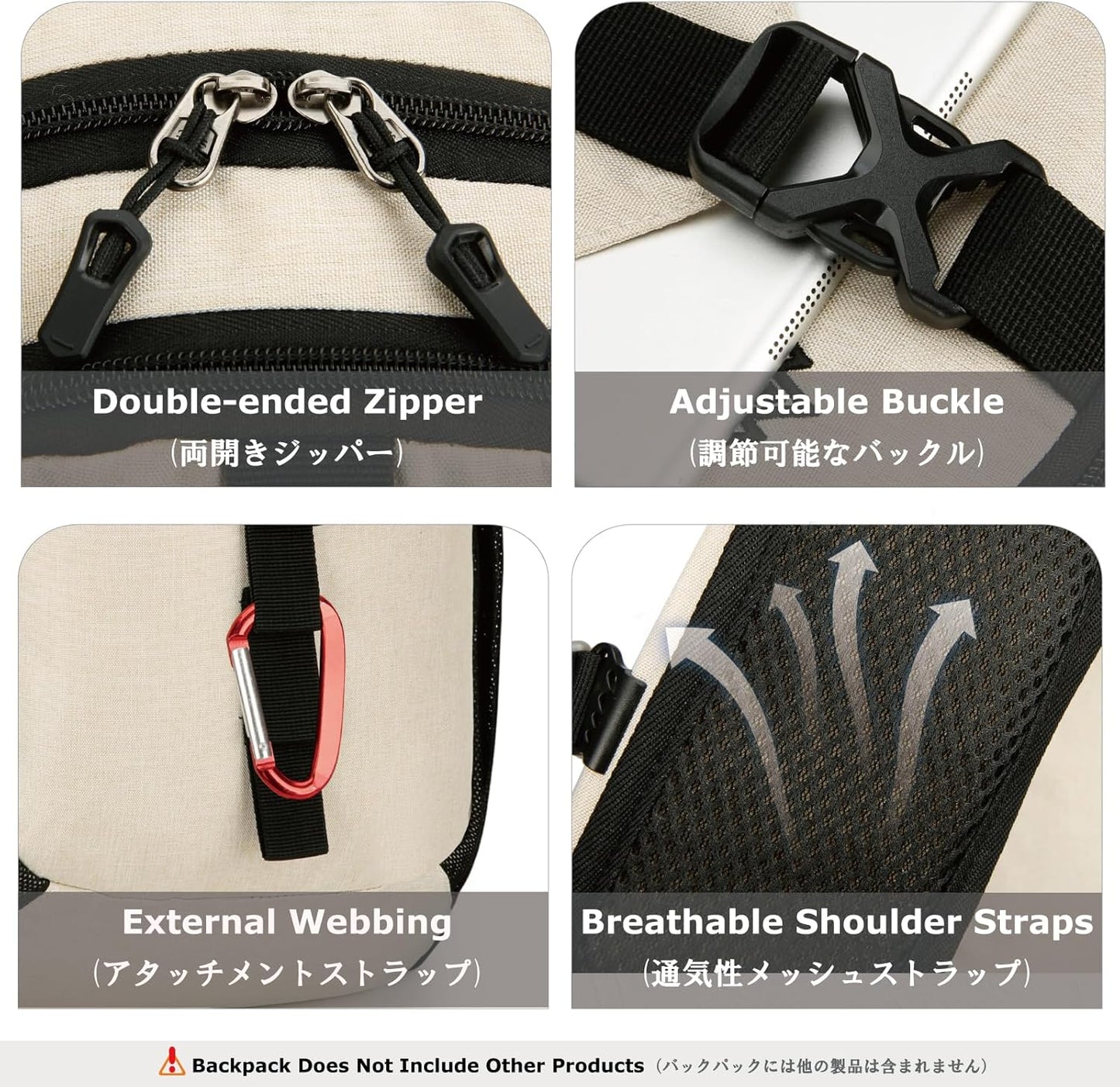 YAPJEB Lightweight Hiking Backpack, Breathable Daypack for Running Cycling Climbing Marathon Camping for Men and Women