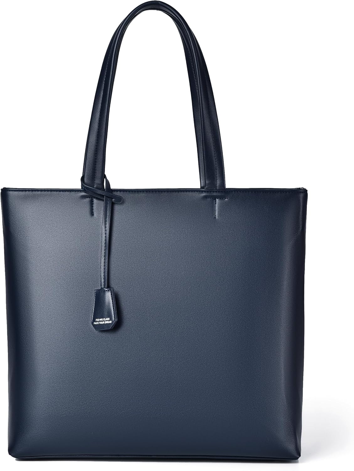 FSD.WG Men's Tote Bag,Business Bag, Leather Briefcase,Elegant Leather（PU）,Large Capacity,Black